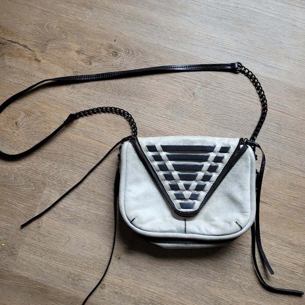 Stylish Black and White Crossbody Bag